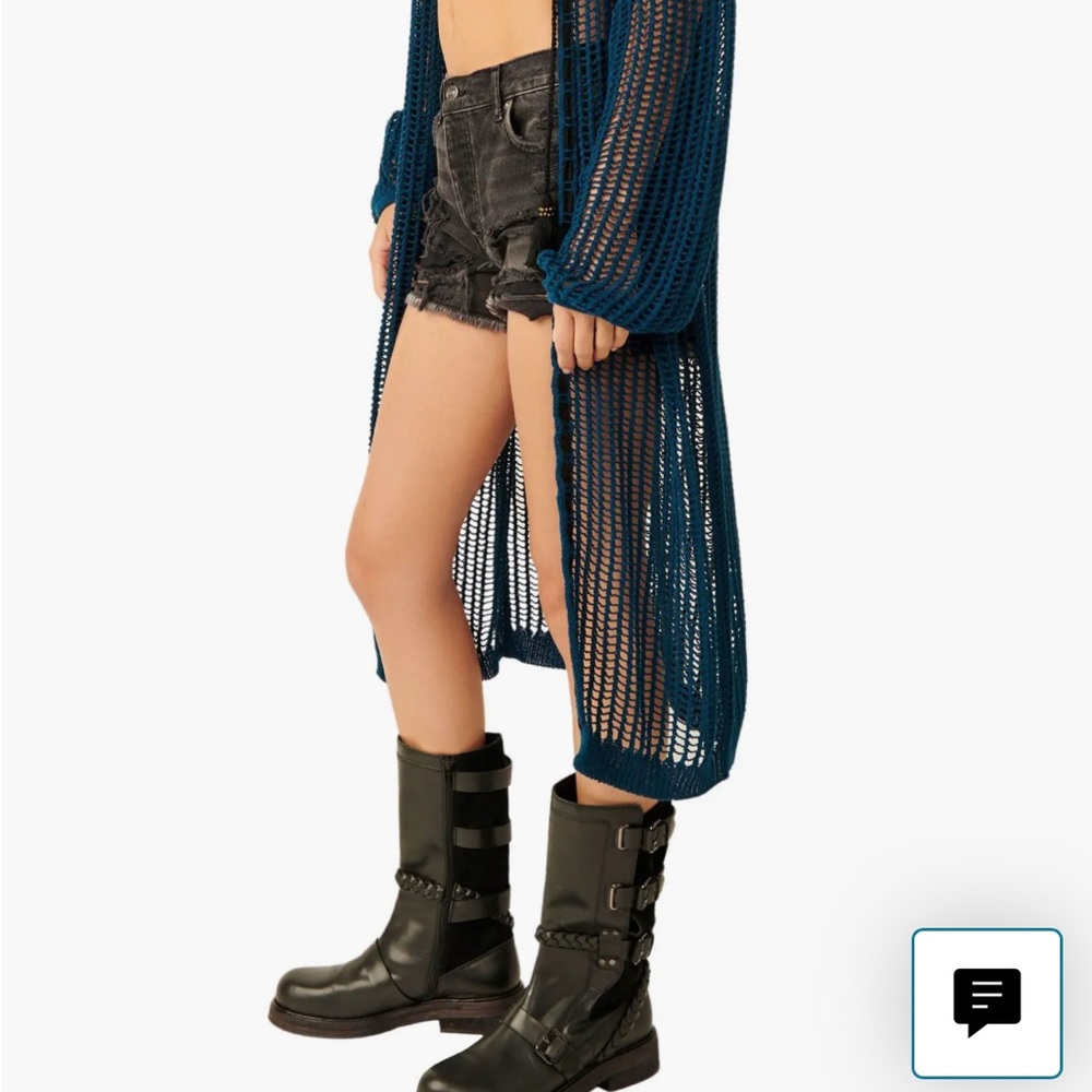 Free People - Lattice Open Knit Cardigan - Free People NWT - Picture 4 of 4